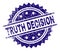 Grunge Textured TRUTH DECISION Stamp Seal