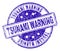 Grunge Textured TSUNAMI WARNING Stamp Seal