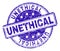 Grunge Textured UNETHICAL Stamp Seal