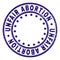 Grunge Textured UNFAIR ABORTION Round Stamp Seal