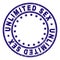 Grunge Textured UNLIMITED SEX Round Stamp Seal