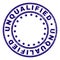 Grunge Textured UNQUALIFIED Round Stamp Seal