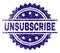 Grunge Textured UNSUBSCRIBE Stamp Seal