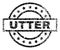 Grunge Textured UTTER Stamp Seal
