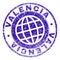 Grunge Textured VALENCIA Stamp Seal