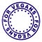 Grunge Textured FOR VEGANS Round Stamp Seal