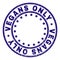 Grunge Textured VEGANS ONLY Round Stamp Seal