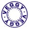 Grunge Textured VEGGY Round Stamp Seal