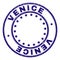 Grunge Textured VENICE Round Stamp Seal