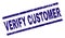 Grunge Textured VERIFY CUSTOMER Stamp Seal