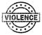 Grunge Textured VIOLENCE Stamp Seal