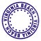 Grunge Textured VIRGINIA BEACH Round Stamp Seal