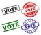 Grunge Textured VOTE Seal Stamps