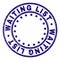 Grunge Textured WAITING LIST Round Stamp Seal