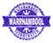 Grunge Textured WARRNAMBOOL Stamp Seal with Ribbon