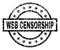 Grunge Textured WEB CENSORSHIP Stamp Seal