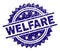 Grunge Textured WELFARE Stamp Seal