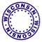 Grunge Textured WISCONSIN Round Stamp Seal