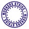 Grunge Textured WORKERS STRIKE Round Stamp Seal