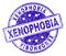 Grunge Textured XENOPHOBIA Stamp Seal