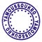 Grunge Textured YAMOUSSOUKRO Round Stamp Seal