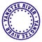 Grunge Textured YANGTZE RIVER Round Stamp Seal