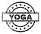 Grunge Textured YOGA Stamp Seal