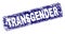 Grunge TRANSGENDER Framed Rounded Rectangle Stamp