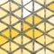 Grunge triangles yellow pattern on chevrons background