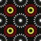 Grunge tribal, native like seamless pattern