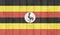 Grunge uganda flag