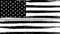 Grunge USA flag with a thin gray or silver Line