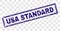 Grunge USA STANDARD Rectangle Stamp