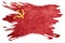 Grunge USSR flag. Soviet Union flag with grunge texture. Brush s