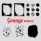 Grunge vector texture set