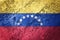 Grunge Venezuela flag. Venezuela flag with grunge texture.