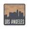 Grunge vintage stamp with text Los Angeles