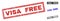 Grunge VISA FREE Scratched Rectangle Watermarks