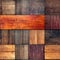 Grunge Wooden Boards Texture Collage. Various Grunge Wood Collection, Different Wooden Board