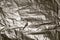 Grunge wrinkled foil. Highly detailed textured background