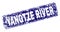 Grunge YANGTZE RIVER Framed Rounded Rectangle Stamp