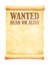 Grunged wanted paper template vector illustration / American Old West