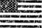 Grungy american flag mockup,black and white, stars and stripes, vector