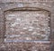 Grungy Blank Brick Wall with Inset Background