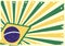 Grungy brazilian flag background