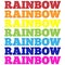 Grungy Funny Rainbow Colored repetitive Text