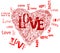 Grungy heart, love symbol,vector illustration
