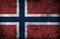 Grungy Norway Flag