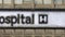 Grungy UK Hospital Sign