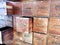 Grungy Wooden Lockers with Drawers